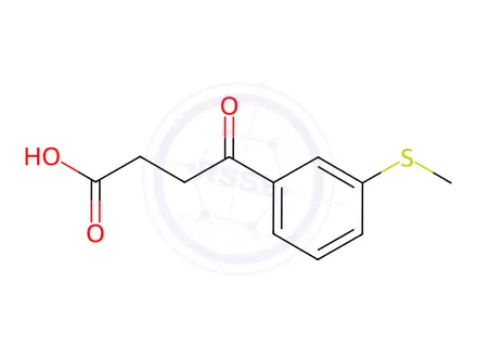 Chemical structure of 4-Oxo-4-(3-thiomethylphenyl)butyric acid