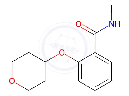 Chemical structure of N-methyl-2-((tetrahydro-2H-pyran-4-yl)oxy)benzamide