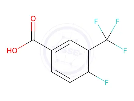 Chemical structure of 4-Fluoro-3-(trifluoromethyl)benzoic acid