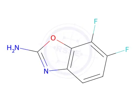 Chemical structure of 2-Amino-6,7-difluorobenzoxazole