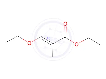 Chemical structure of (2E)-Ethyl 3-Ethoxy-2-methylprop-2-enoate