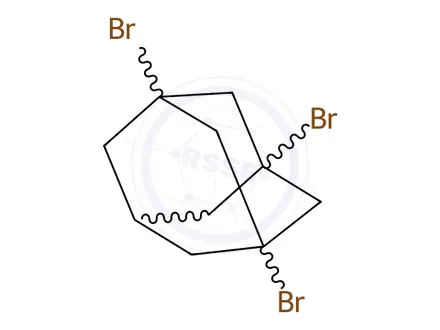 Chemical structure of 1,3,5-Tribromo Adamantane
