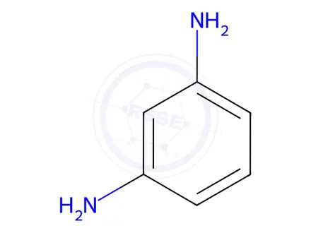 Chemical structure of 1,3-Phenylenediamine