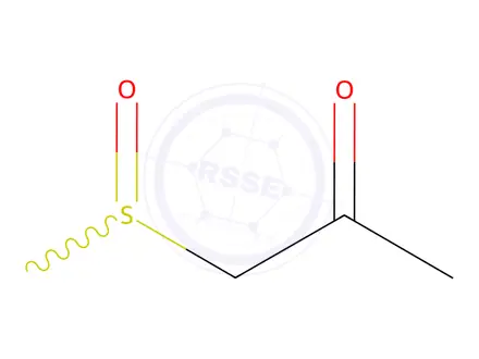 Chemical structure of 2-Propanone, 1-(methylsulfinyl)-(7CI,8CI,9CI)