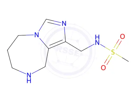 Chemical structure of N-((6,7,8,9-Tetrahydro-5H-imidazo[1,5-a][1,4]diazepin-1-yl)methyl)methanesulfonamide