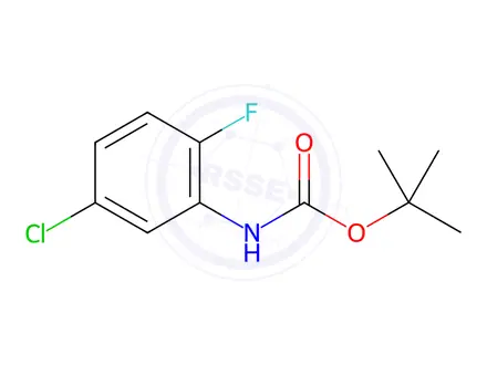 Chemical structure of tert-Butyl (5-chloro-2-fluorophenyl)carbamate