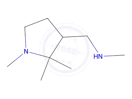 Chemical structure of N-Methyl-1-(1,2,2-trimethyl-3-pyrrolidinyl)methanamine