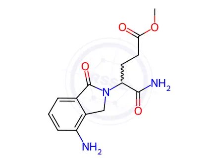 Chemical structure of Methyl 5-amino-4-(4-amino-1-oxoisoindolin-2-yl)-5-oxopentanoate