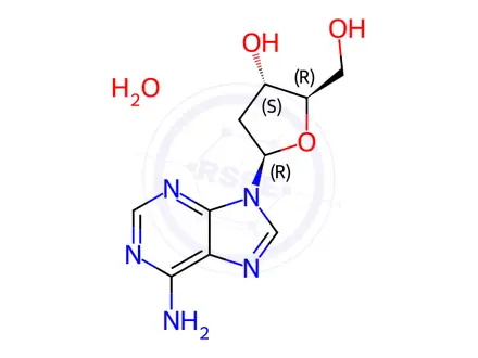 Chemical structure of 2’-Deoxyadenosine Monohydrate