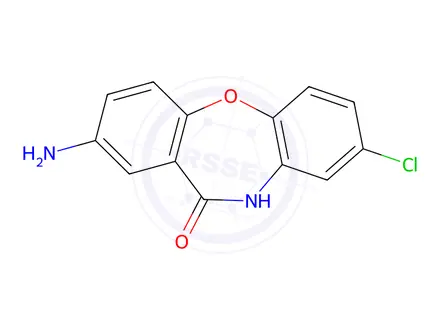 Chemical structure of 2-Amino-8-chlorodibenzo[b,f][1,4]oxazepin-11(10H)-one