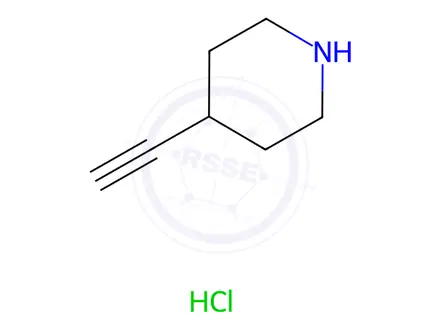 Chemical structure of 4-Ethynylpiperidine hydrochloride