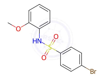 Chemical structure of 4-Bromo-N-(2-methoxyphenyl)benzenesulfonamide