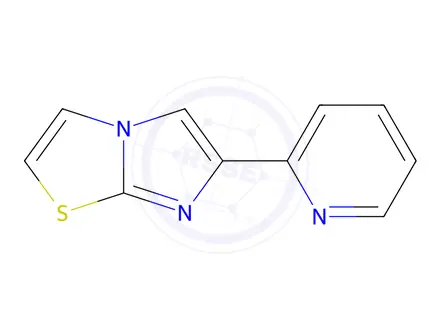 Chemical structure of 6-(Pyridin-2-yl)imidazo[2,1-b]thiazole