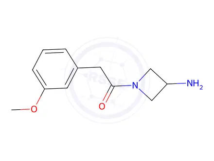 Chemical structure of 1-(3-aminoazetidin-1-yl)-2-(3-methoxyphenyl)ethan-1-one