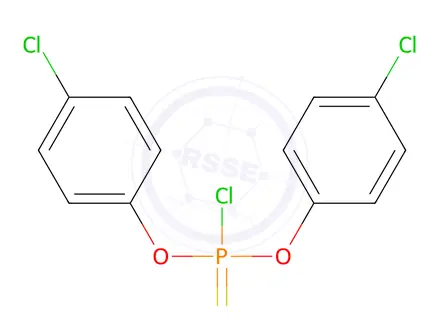 Chemical structure of O,O-Bis(4-chlorophenyl) Phosphorochloridothioate