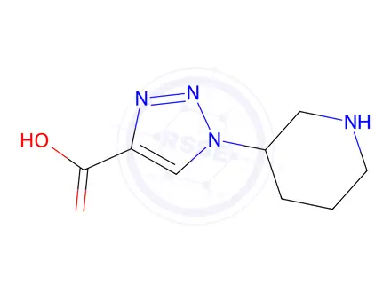 Chemical structure of 1-(Piperidin-3-yl)-1H-1,2,3-triazole-4-carboxylic acid