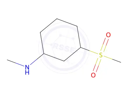 Chemical structure of n-Methyl-3-(methylsulfonyl)cyclohexan-1-amine