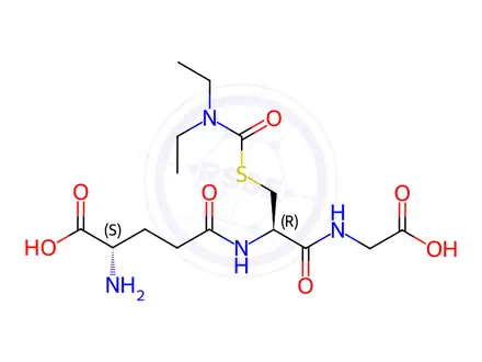 Chemical structure of S-(N,N-Diethylcarbamoyl)glutathione