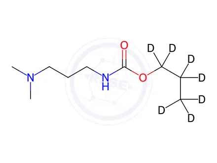 Chemical structure of Propamocarb-[D7]