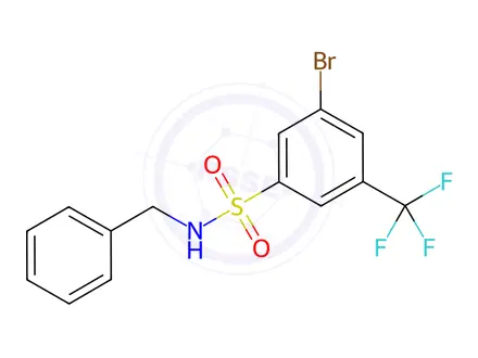 Chemical structure of N-Benzyl 3-bromo-5-trifluoromethylbenzenesulfonamide