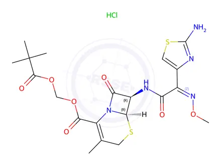 Chemical structure of Cefetamet Pivoxil Hydrochloride