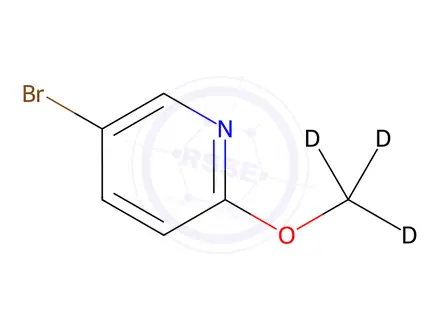 Chemical structure of 5-bromo-2-(methoxy-d3)pyridine