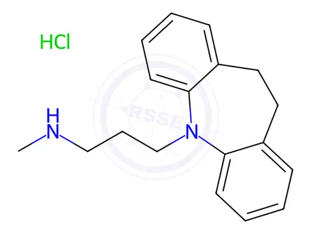 Chemical structure of Desmethylimipramine Hydrochloride