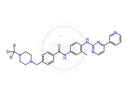 Chemical structure of Imatinib Para-diaminomethylbenzene Impurity-d3