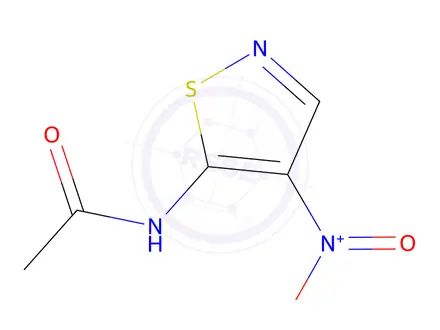 Chemical structure of Acetamide, N-(4-nitro-5-isothiazolyl)-