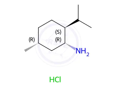 Chemical structure of (1R,2S,5R)-(-)-Menthyl amine