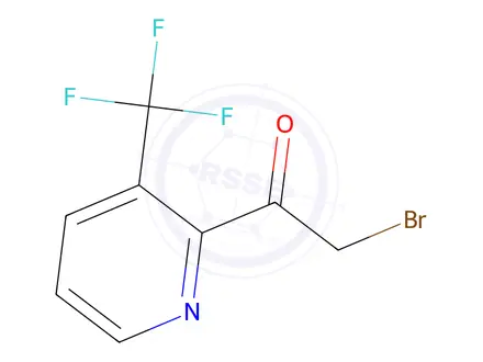 Chemical structure of 2-BROMO-1-(3-(TRIFLUOROMETHYL)PYRIDIN-2-YL)ETHANONE