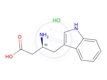 Chemical structure of L-β-Homotryptophan hydrochloride