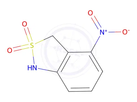 Chemical structure of 4-nitro-1,3-dihydro-2,1-benzisothiazole 2,2-dioxide