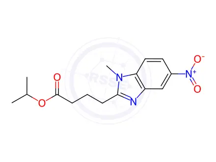 Chemical structure of Isopropyl 4-(1-Methyl-5-nitro-1H-benzo[d]imidazol-2-yl)Butanoate