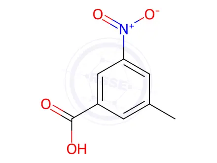 Chemical structure of 3-methyl-5-nitrobenzoic acid