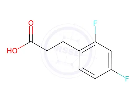 Chemical structure of 3-(2,4-Difluoro-phenyl)-propionic acid