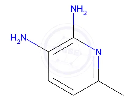 Chemical structure of 5,6-diamino-2-picoline