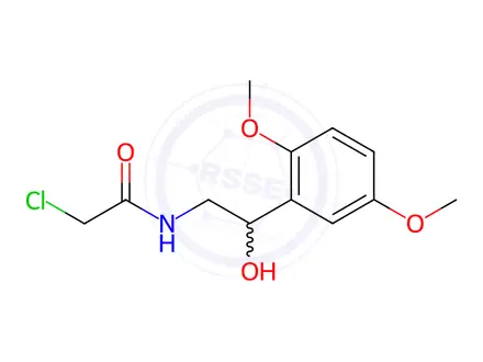 Chemical structure of 2-Chloro-N-(2-(2,5-dimethoxyphenyl)-2-hydroxyethyl)acetamide