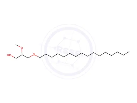 Chemical structure of 1-O-HEXADECYL-2-O-METHYL-RAC-GLYCEROL