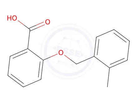 Chemical structure of 2-[(2-Methylphenyl)methoxy]benzoic Acid