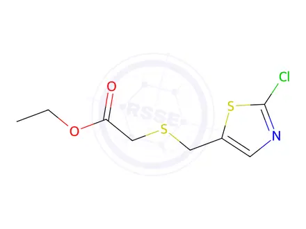 Chemical structure of Ethyl 2-([(2-chloro-1,3-thiazol-5-yl)methyl]sulfanyl)acetate