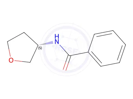 Chemical structure of (R)-N-(tetrahydrofuran-3-yl)benzamide