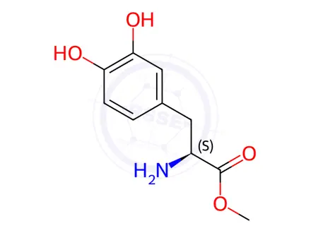 Chemical structure of Melevodopa