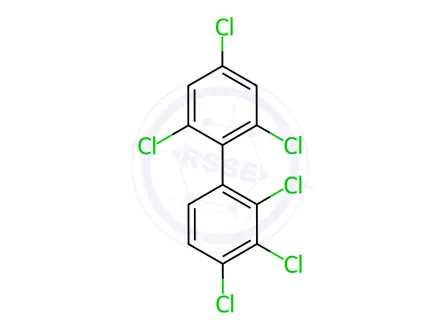 Chemical structure of 2,2',3,4,4',6'-Hexachlorobiphenyl