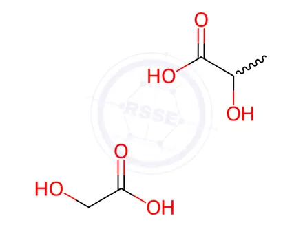 Chemical structure of PLGA-COOH