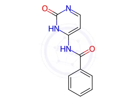 Chemical structure of N4-Benzoylcytosine