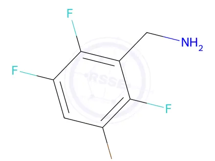 Chemical structure of 3-Bromo-2,5,6-trifluorobenzylamine