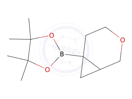 Chemical structure of 4,4,5,5-tetramethyl-2-(3-oxabicyclo[4.1.0]heptan-6-yl)-1,3,2-dioxaborolane