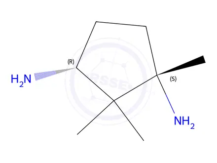 Chemical structure of (1S,3R)-1,2,2-Trimethylcyclopentane-1,3-diamine