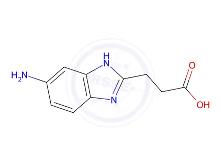 Chemical structure of 3-(5-Amino-1H-benzoimidazol-2-yl)-propionic aciddihydrochloride